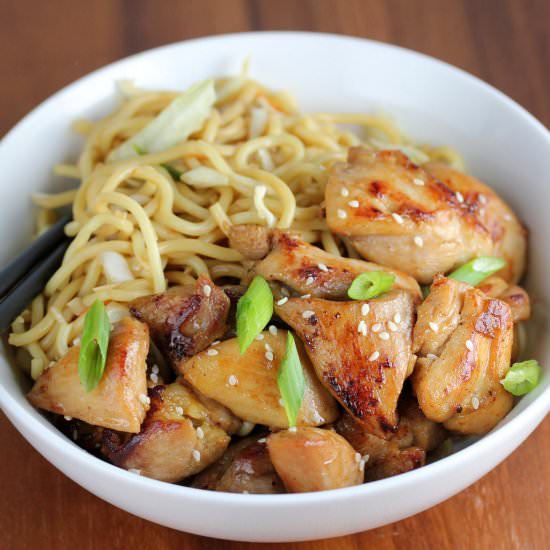 Asian Chicken with Pasta