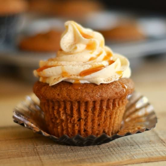 Caramel Pumpkin Cupcakes