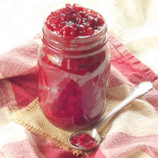 Spicy Cranberry Apple Sauce