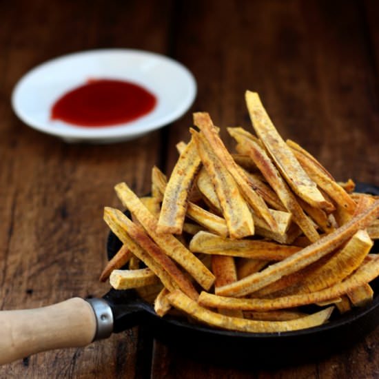 Baked Plantain Fries