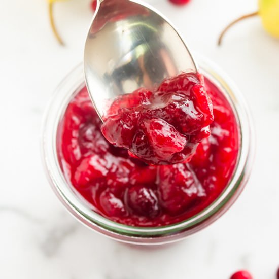 Port Cranberry Pear Sauce