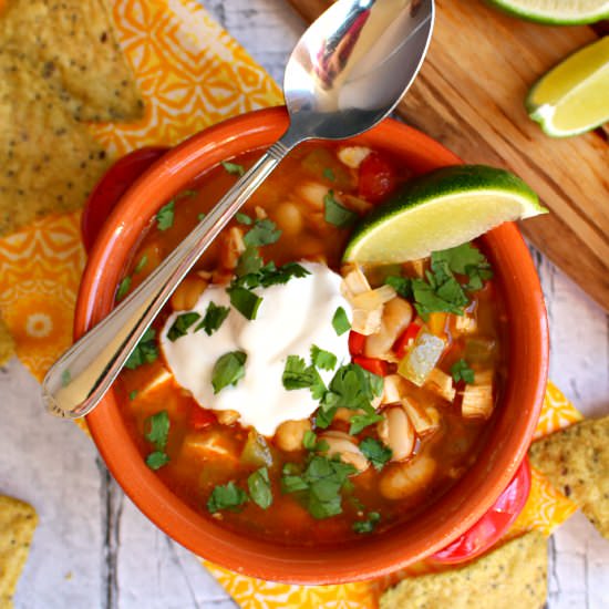 Lime Chicken Chili