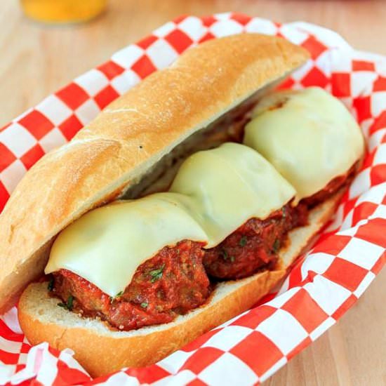 Slow Cooker Meatball Subs