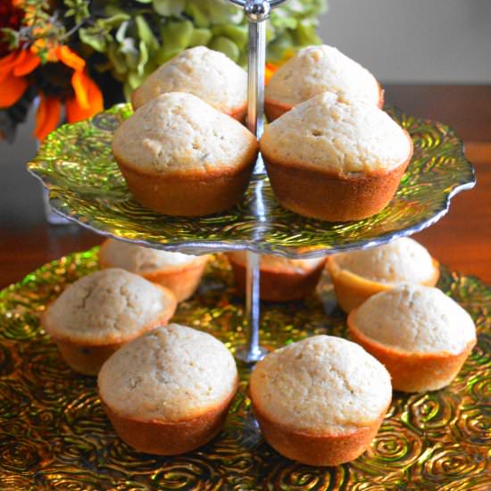 Rose Cardamom Muffins