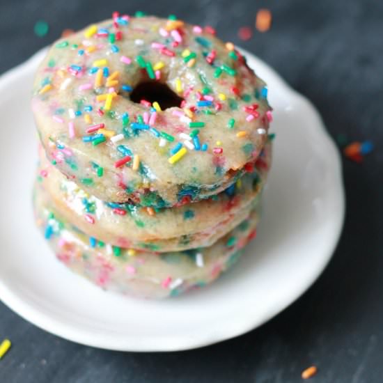 Baked Funfetti Donuts