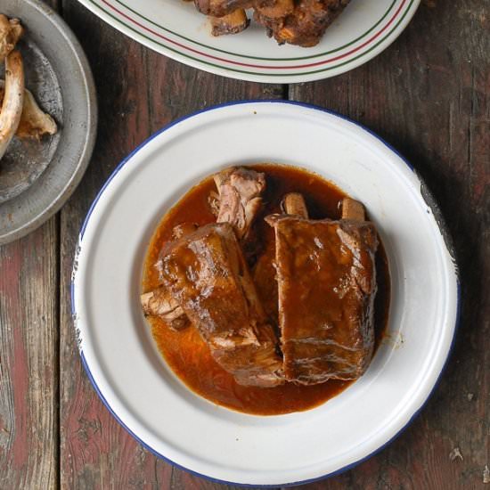 Slow Cooker Root Beer Ribs