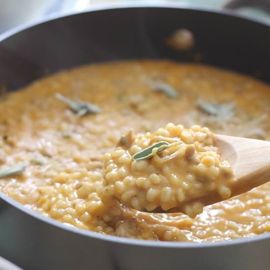 Pumpkin Barley with Sausage