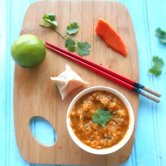 Pineapple, Papaya & Poblano Chutney