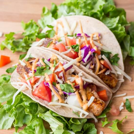Blacked Mahi Mahi Tacos