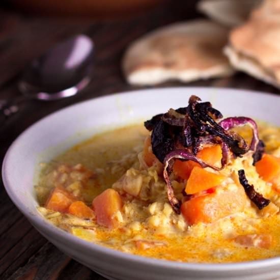 Curried Red Lentil & Sweet Potato