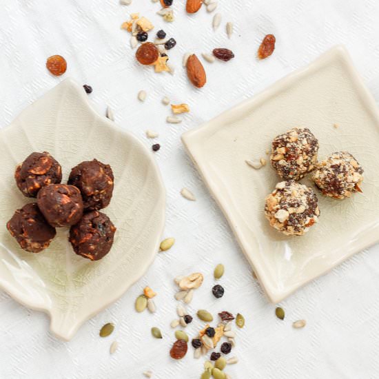 Chocolate nut energy balls