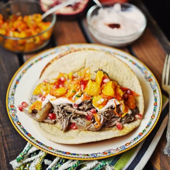 Shredded Lamb Tacos