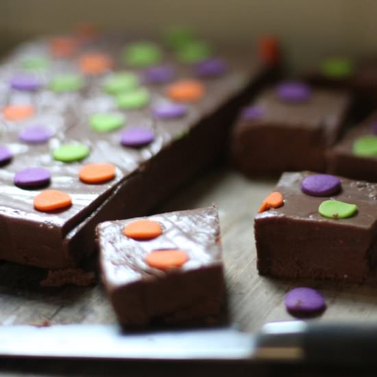 Polka Dot Fudge Squares