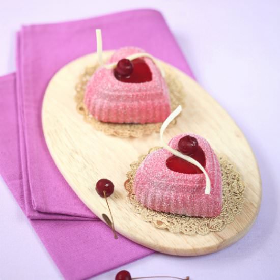 Cherry Mousse Cakes