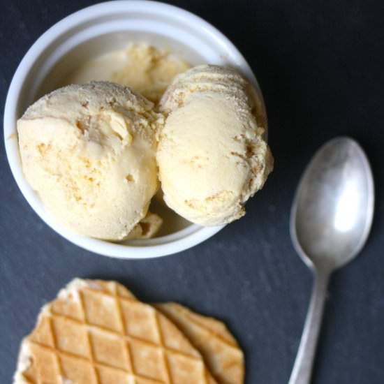 Pumpkin Waffle Cone Ice Cream