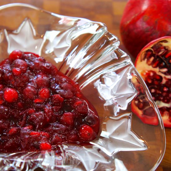 Pomegranate Cranberry Sauce