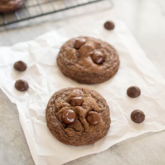Double Chocolate Chip Cookies