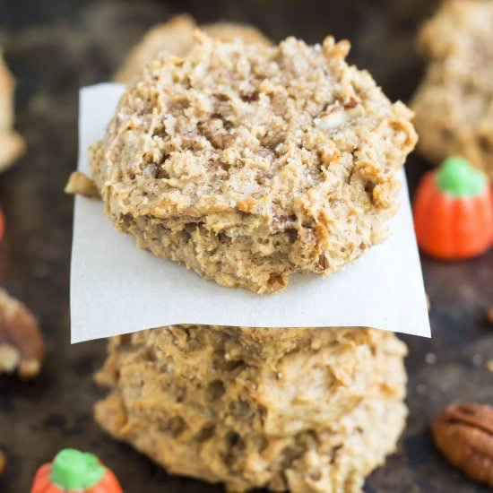 Nutty Pumpkin Oatmeal Cookies