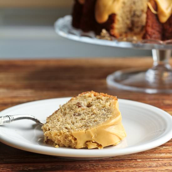 Caramelized White Chocolate Bundt