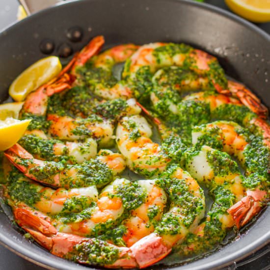 Garlic and Parsley Butter Shrimp