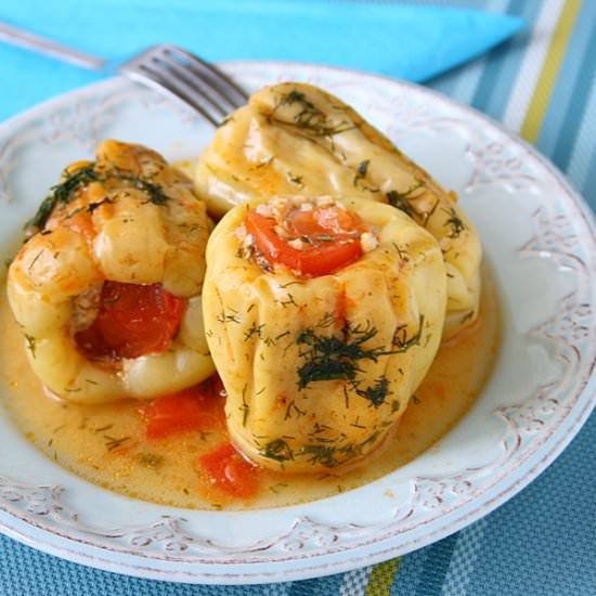 Stuffed bell peppers