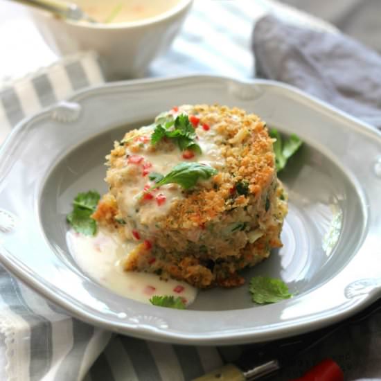 Slmon and quinoa cakes