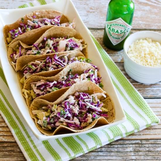 Low-Carb Green Chile Chicken Tacos