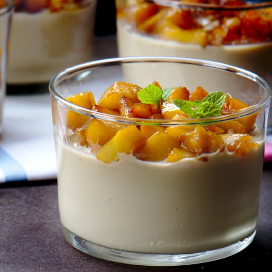 Cardamom panna cotta