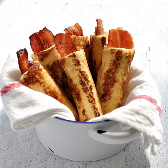 Bacon French Toast Roll Ups