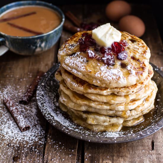 Rum and Cranberry Pancakes