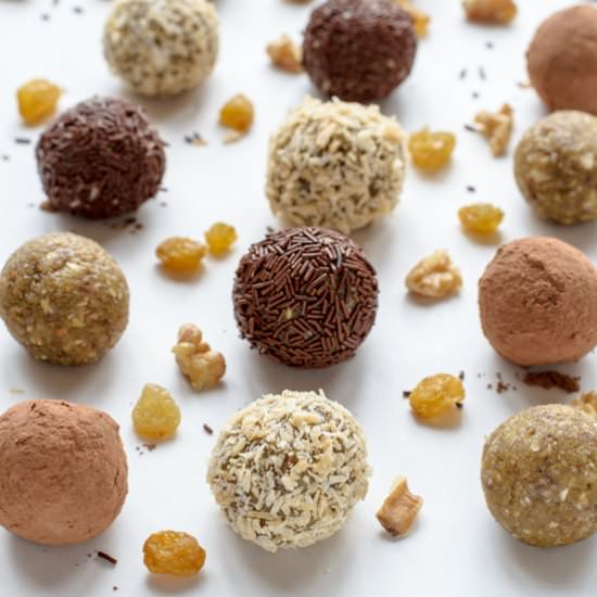 Golden Raisin No Bake Energy Bites