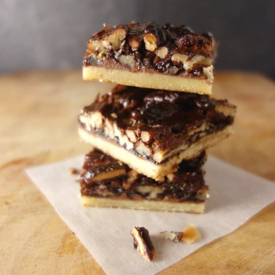 Nutella Pecan Pie Bars