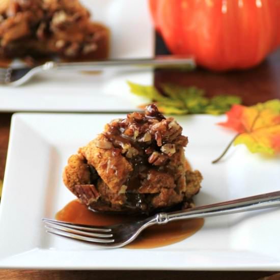 Tipsy Pumpkin Bread Pudding