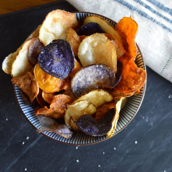 Crispy Tri-Color Potato Chips