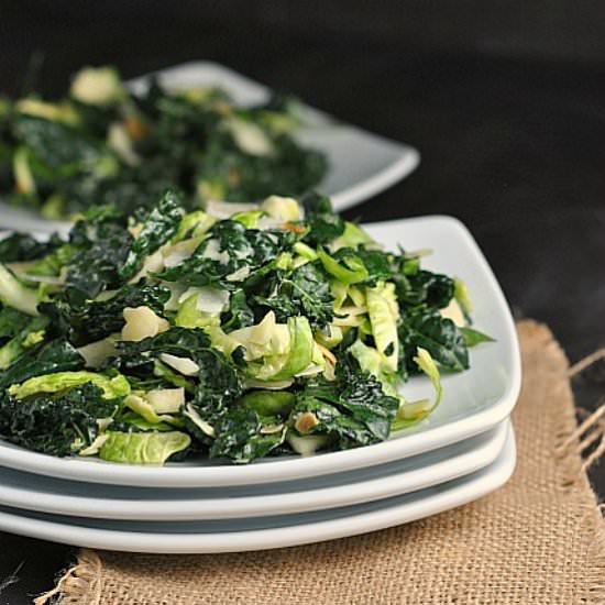 Kale and Brussels Sprout Salad