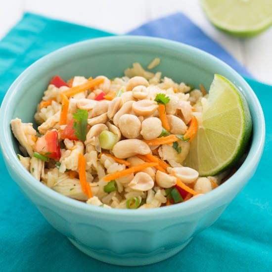 Asian Chicken and Rice Salad