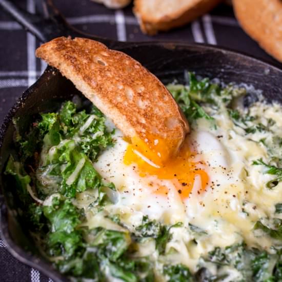 Creamy Eggs and Kale Breakfast