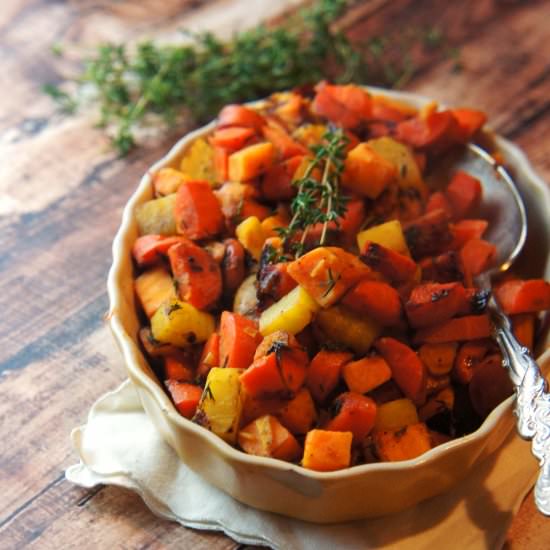 Grapefruit & Thyme Root Vegetables