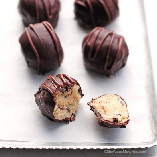 Chocolate Chip Cookie Dough Truffle