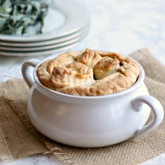 Roasted Autumn Vegetable Pot Pie