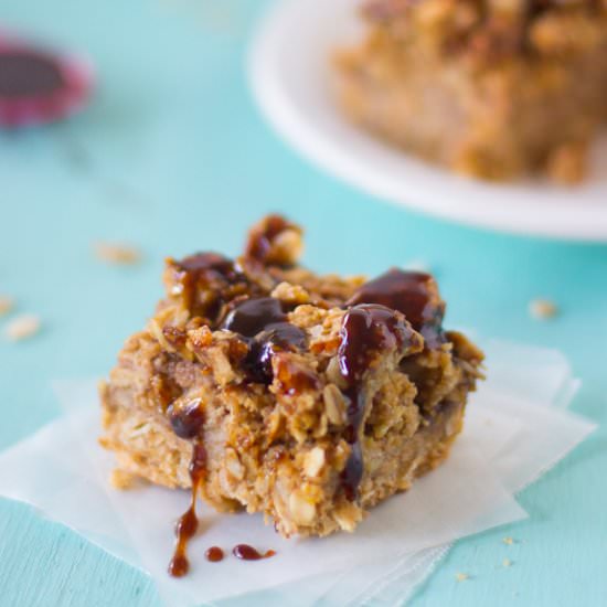 Salted Caramel Apple Oat Bars