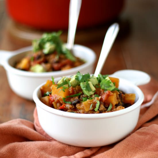 Butternut Squash & Black Bean Chili