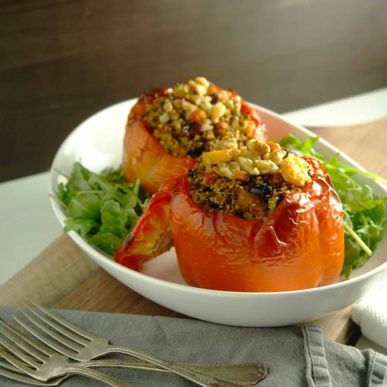 Quinoa-Stuffed Sweet Peppers