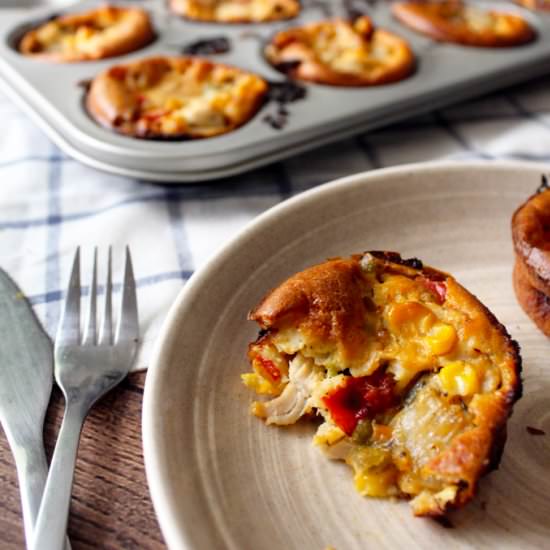 Chicken Pot Pie Quiche Bites