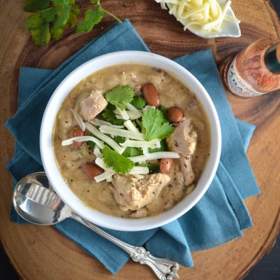 White Chicken Chili w/ Pinto Beans