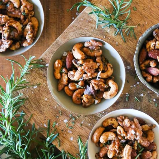Rosemary Spiced Mixed Nuts