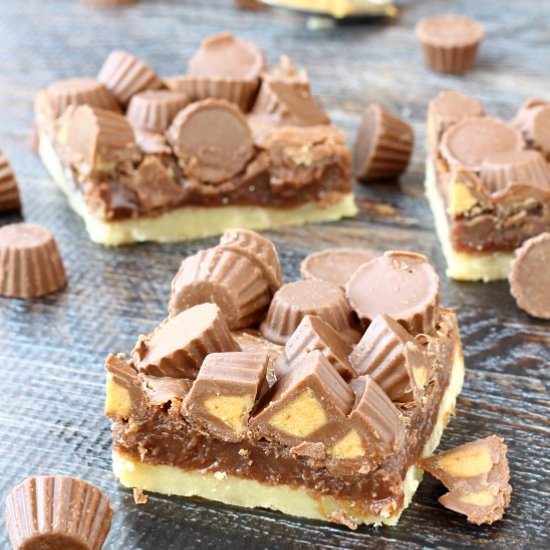 Chocolate Peanut Butter Shortbread