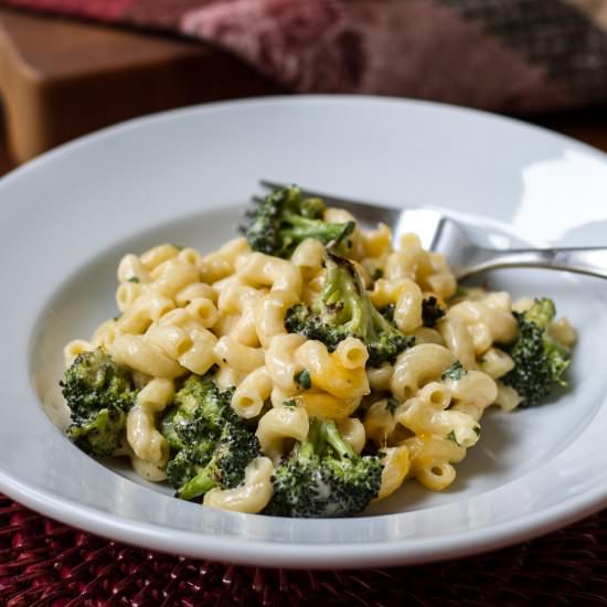 Roasted Broccoli Macaroni & Cheese
