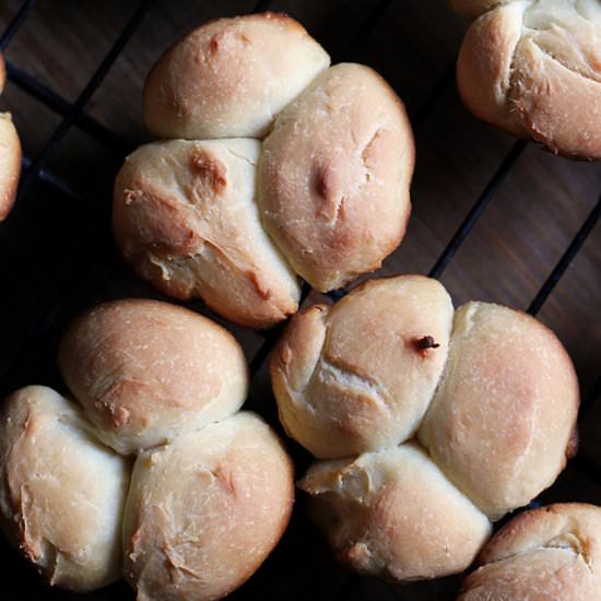 Easy cloverleaf dinner rolls