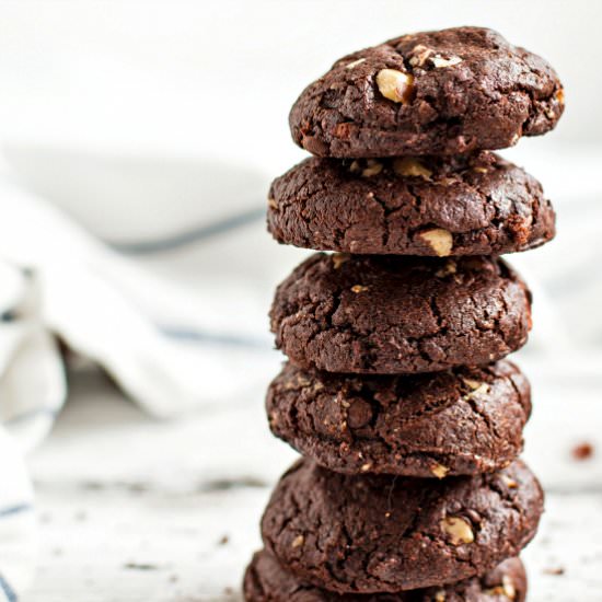 Double Chocolate Hazelnut Cookies